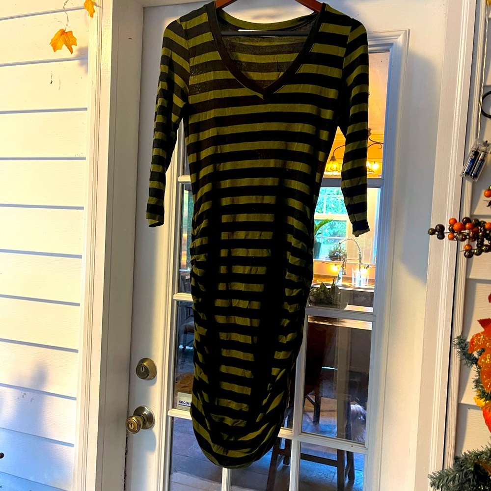 Michael Stars small striped cinched dress